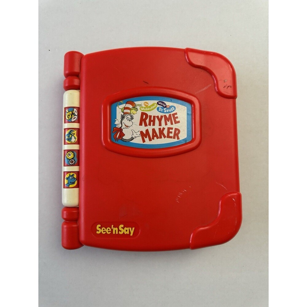 See N Say Dr. Seuss Rhyme Maker Electronic Talking Book Vintage 1997 Mattel Toy